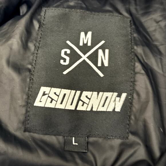 New Gsou Snowsuit Women's Size L Brown Black Waterproof Ski Snowboarding Hood - Picture 8 of 12